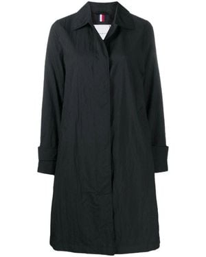 Tommy Hilfiger Schwarzer regenmantel oberbekleidung