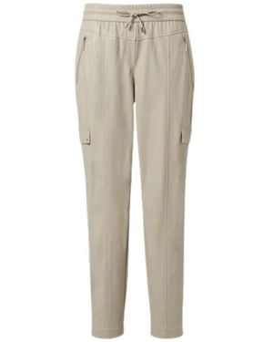 Comma, Comfortabele Stijlvolle Sweatpants - Naturel