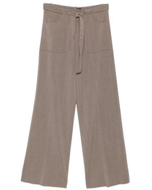 The Seafarer Broeken ,Nylon Wijde Broek - Grijs