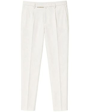 BRIGLIA Slim-Fit Trousers - White