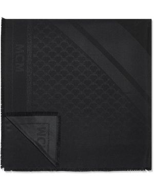 MCM Accessoires ,Zwart ,Wol Lauretos Monogram Shawl
