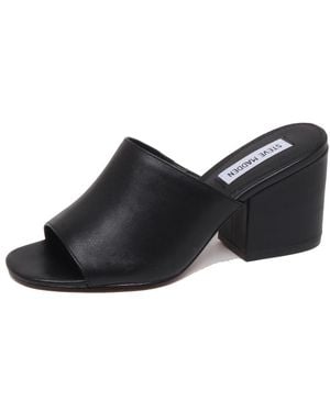 Steve Madden Heeled Mules - Black