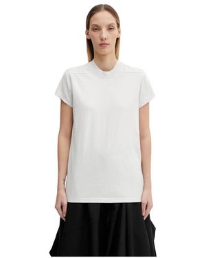 Rick Owens Tops ,Wit ,Katoen Small Level T-Shirt