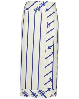 Johanna Ortiz Maxi Skirts - Blue