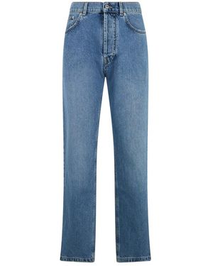 Moschino Straight Jeans - Azul