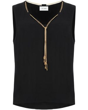 St. John Sleeveless Tops - Negro