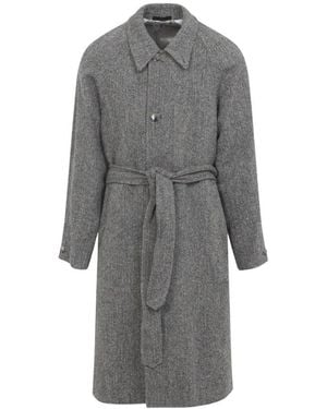 Paul Smith Belted Coats - Grey