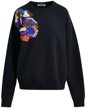 Essentiel Antwerp Ivening Geborduurde Sweatshirt - Blauw