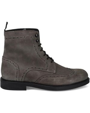 Sangiorgio Lace-Up Boots - Black