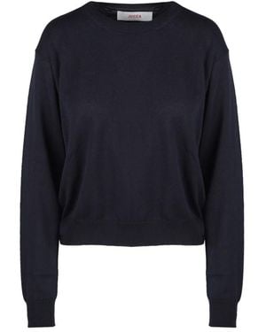 Jucca Baumwoll- Und Kaschmir-Rundhalspullover - Blau