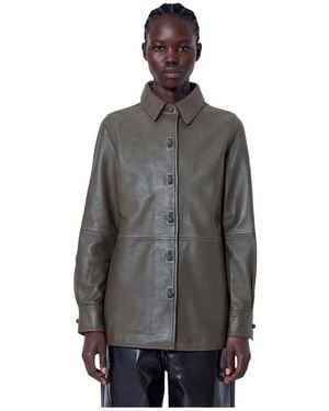 Rohe Leather Jackets - Grigio