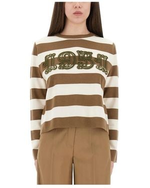 Max Mara Round-Neck Strickwaren - Braun