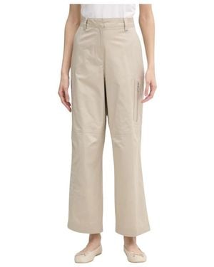 DKNY Broeken ,Katoen Wijde Broek - Naturel