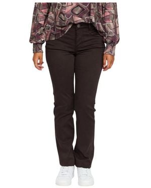 2-Biz Slim-Fit Trousers - Brown
