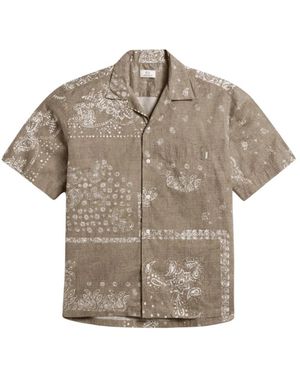 Woolrich Bowling Overhemd Met Korte Mouwen - Grijs