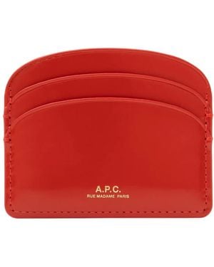 A.P.C. Wallets & Cardholders - Rojo