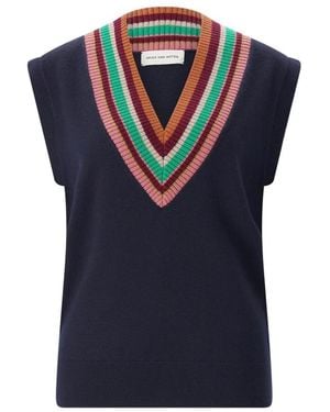 Dries Van Noten V-Neck Knitwear - Bleu