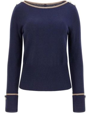 Marciano Maglia Molly Ls Boat Neck - Blau