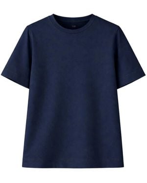 Gran Sasso Tops ,Blauw ,Katoen Filo Di Scozia T-Shirt
