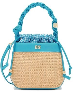 Ganni Bucket Bags - Azul