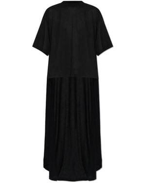 Balenciaga Tops ,Zwart ,Katoen Asymmetrische Top Met Cut