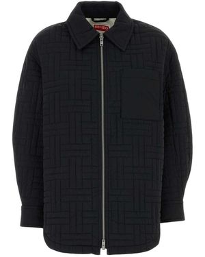 KENZO Weave Quilted Blouson - Zwart