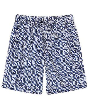 Isabel Marant Blauer badeanzug mit bedrucktem logo
