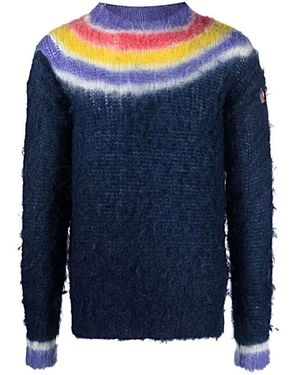 Moncler Round-Neck Knitwear - Bleu