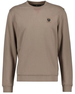 Belstaff Hoodies & Sweatvesten ,Bruin ,Katoen Sweatshirt - Grijs