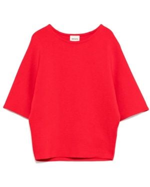 KHAITE Round-Neck Knitwear - Rood