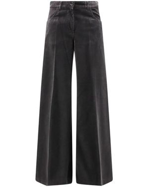 Aspesi Broeken ,Bruin ,Katoen Wijde Broek - Zwart