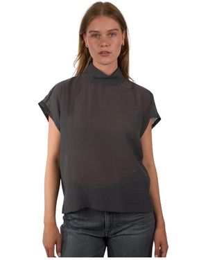 DRYKORN Overhemden ,Grijs ,Alaria Blouse - Zwart