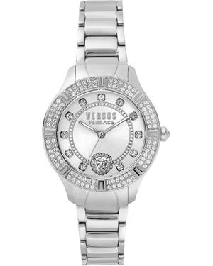 Versus Accessoires ,Wit ,Canton Road Horloge - Metallic