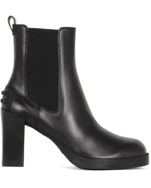 Tod's Schwarze Elastische Stiefeletten