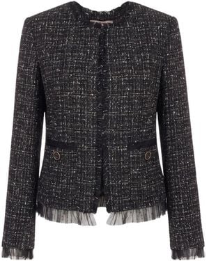 Twinset Tweed Jackets - Black