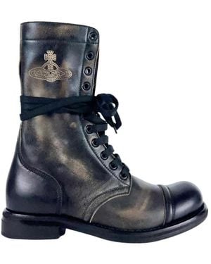 Vivienne Westwood Lace-Up Boots - Blue