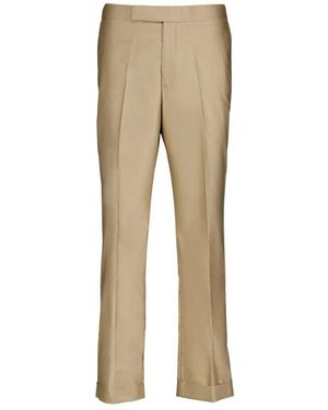 McQueen Straight Trousers - Natural