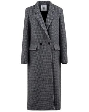 Douuod Woman Double-Breasted Coats - Grey