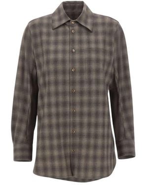 The Seafarer Overhemden ,Grijs ,Wol Tara Shirt