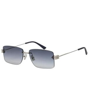 Bottega Veneta Rechteckige Sonnenbrille - Blau