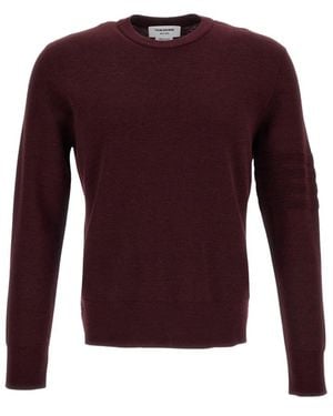 Thom Browne Round-Neck Knitwear - Viola