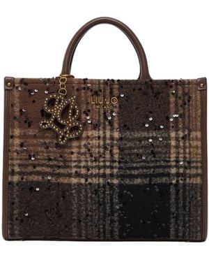 Liu Jo Tassen ,Bruin ,Leer Ridhi M Tote