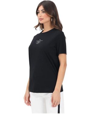 Elisabetta Franchi Zwart T-Shirt Met Collectieprint