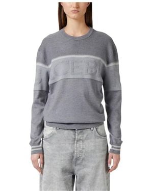 Iceberg Round-Neck Knitwear - Grey