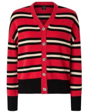 Pinko Truien & Vesten ,Veelkleurig ,Cardigans - Rood