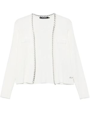 KARL LAGERFELD Cardigans - Blanco