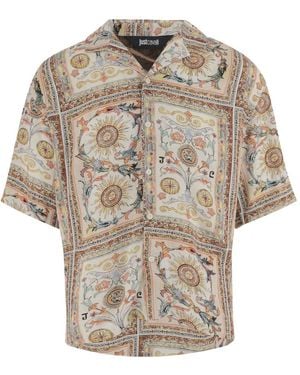 Just Cavalli Short Sleeve Shirts - Natural