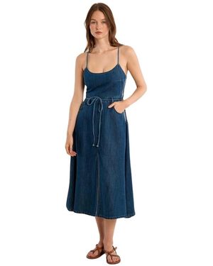 Molly Bracken Midi Dresses - Azul