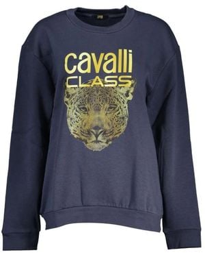 Roberto Cavalli Polyester Sweatshirt - Blue