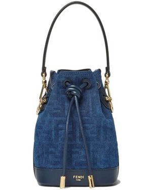 Fendi Mon Trésor Mini Bucket Bag - Blau